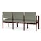 Lesro Lenox 3 Seat Tandem Seating W/ Arms, 65 in W 26 in L 31.5 in H LW3103 - alternate 2